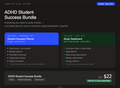 Student Success Bundle | Printable Planner PDF + Interactive Study Dashboard